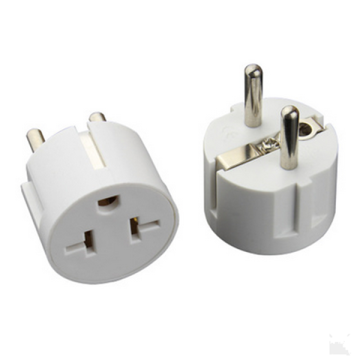 Heavy Duty Grounded USA American to European Germany Schuko Outlet Plug Adapter