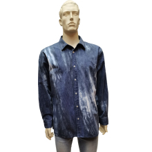 Custom Fashion: Unique Tie Dye Bleach Washed Denim Shirts and Branded Jeans for Men