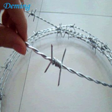 Factory Supply 14 Gauge Galvanized Barbed Wire Roll