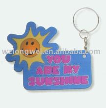 smile sun soft pvc keyring