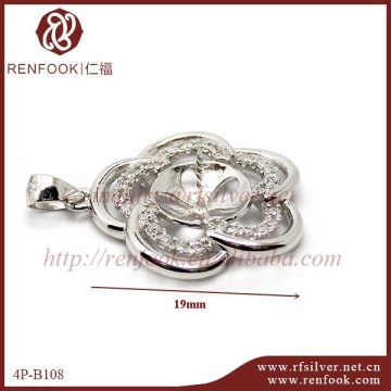 renfook best sale silver dumbbell pendant silver pendant for chain bracelet