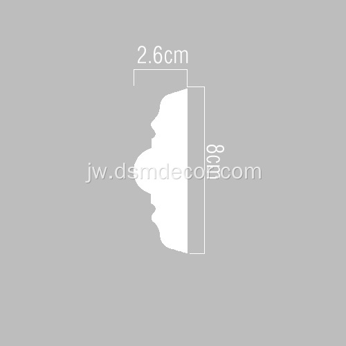 Polyurethane Mlengkung Trim Molding