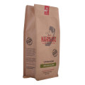 250g Brown Kraft Food Paper Material de fondo plano Compostible Compostible Café/bolsa de té impresa personalizada