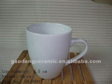 plain white porcelain mugs