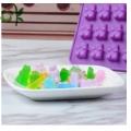 Moldes coloridos de caramelo de oso de goma de silicona de 50 cavidades