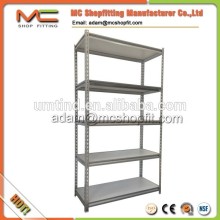 Angle iron steel rivet rack with MDF shelves