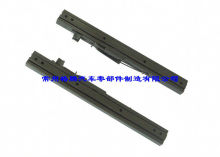 Black Steel Car Seat Rails , Two - Sided Latch Auto Seat Slide