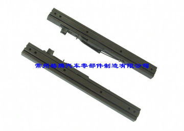 Black Steel Car Seat Rails , Two - Sided Latch Auto Seat Slide