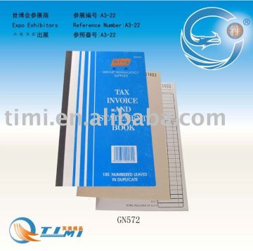 Tax Invoice and Statement Book,cash receipt book,restaurant small docket book,docket book,phone message book