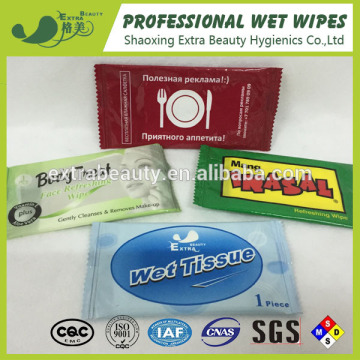 single wet wipes raw material restaurant wet wipes