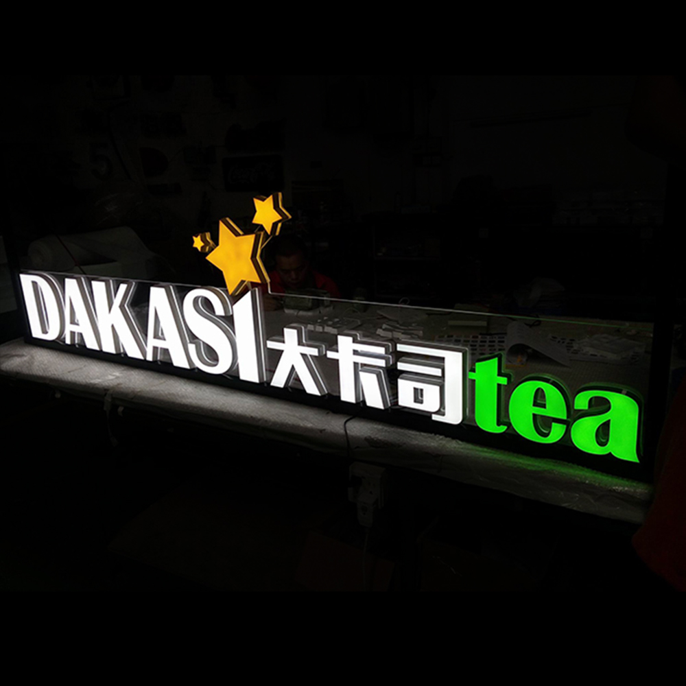 DINGYISIGN Manufacturer Price Wall Mount Shop Front Signage Led Outdoor Custom Logo Sign Board