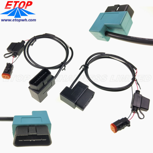 Stampo personalizzato Angolo retto OBD2 Cavo piatto