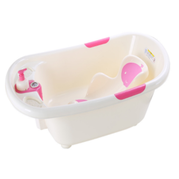 Baby Plastic Bathtub With Thermometer And Bathbed