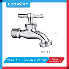 JUNXIANG 02014 two way water tap chrome plated brass bib cock bibcock