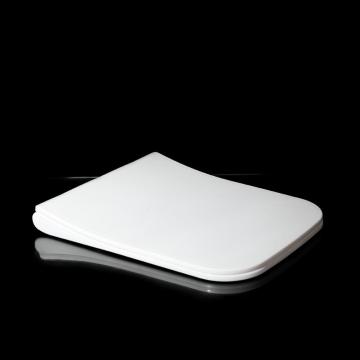 QQ Hinge Squared Shape Soft Closing Toilet Seat Lid