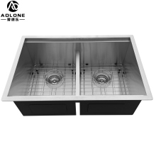 304 Undermounted Stainless Steel Double Bowl Kitchen Sink