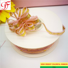Luxury Quality Iridescent Pull Ribbon Double/Single Face Satin Ribbon Sheer Organza Ribbon Taffeta Gingham Hemp Ribbon Metallic Ribbon for Decoration/Bows/Xmas