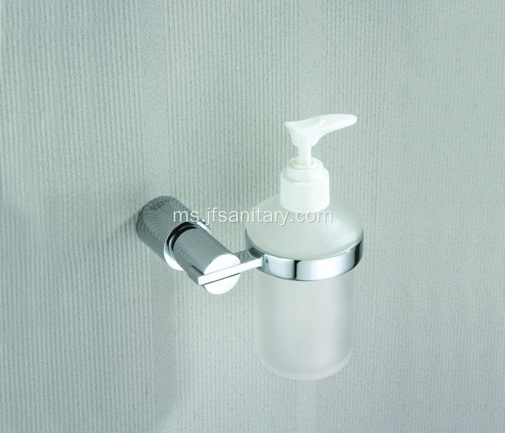 Pemegang sabun cecair kaca berkualiti untuk dinding bilik mandi