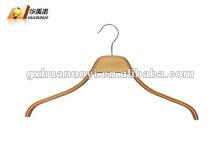 anti-slip clothes hanger /Laminated wooden hanger ( Sapele color )/best price wooden hanger /flat hanger /easy hanger/drying han