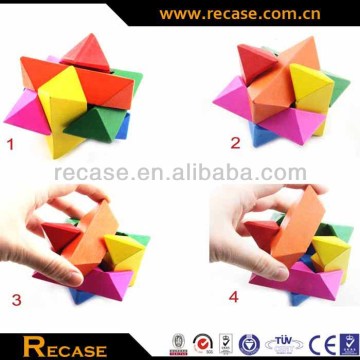 wooden puzzles , 3d puzzle for adults, Colorful wooden puzzle ball