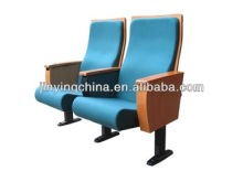 green color luxury with writting pad Auditorium seat