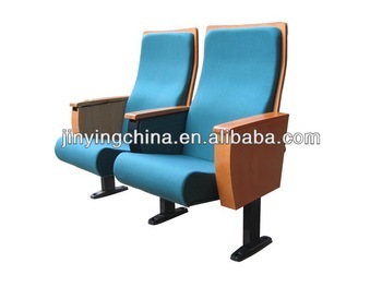 green color luxury with writting pad Auditorium seat