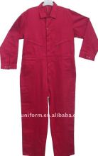 red flame resistant work overall