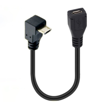 Down Angled USB Micro B Extension Cable