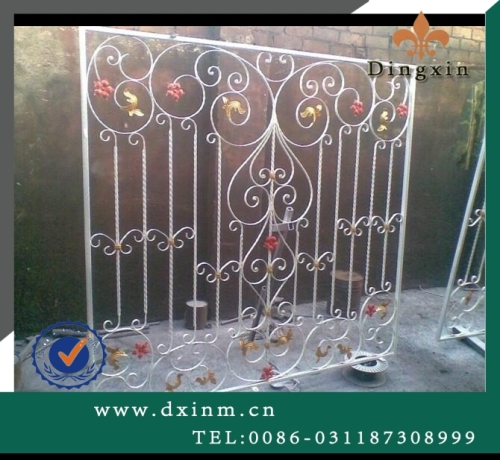 Wroght iron galvanized welded wire fence panels gate components