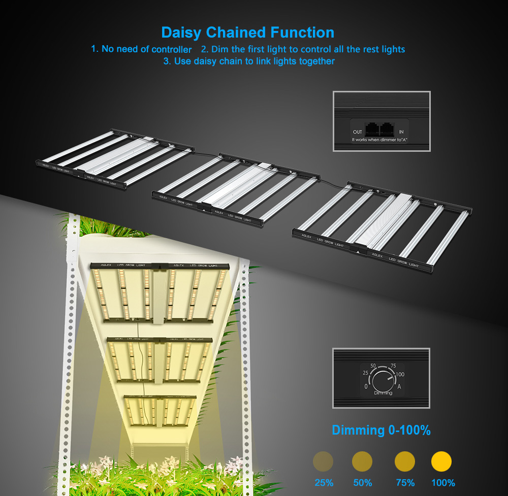 720W LED cresce luz para plantas internas VEG &amp; BLOOM