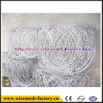 alibaba express military galvanzied flat concertina barbed wire