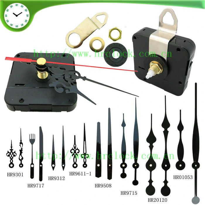 Hr1688 17 mm High Torque I Shaft Plastic Hanger Clock Movement with 123 mm 165 mm Clock Hand