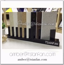 SR012 Metal Quartz Stone Sample Conter Stand, Solid Surface Tabletop Stand