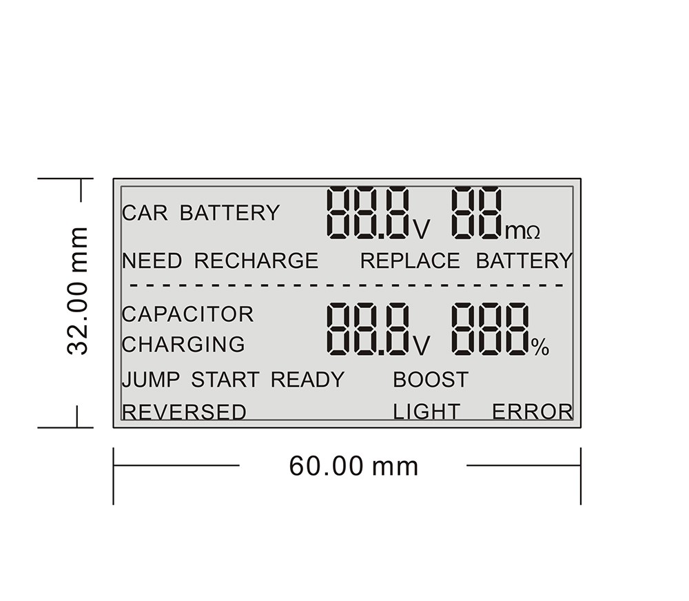 car capacitor jump starter 6000mAh with fast charge with 100000 lifecycles