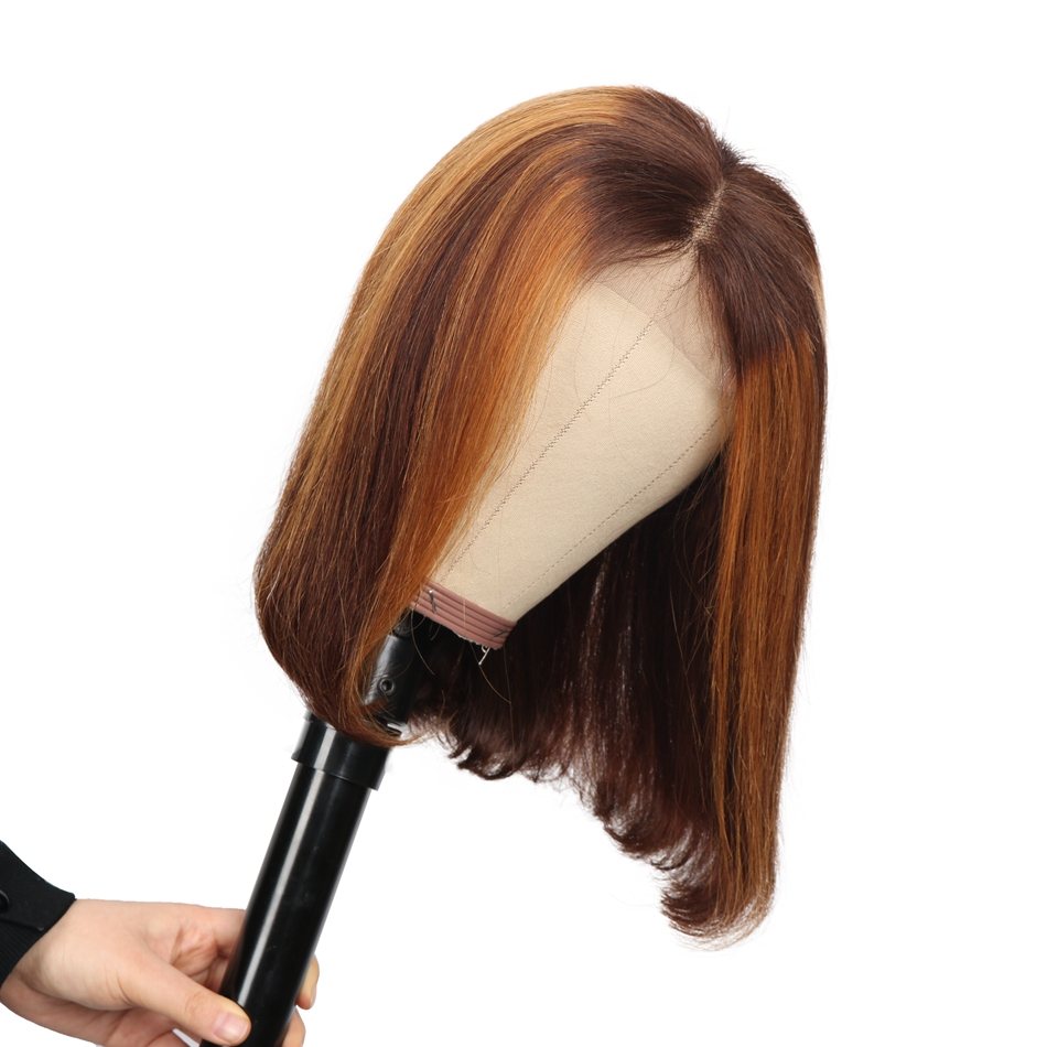 Short Curly Lace Wig Human Hair Bob Cut 13*4 4*4 Frontal Wigs With Baby Hair Virgin Brazilian Bob Curly Lace Front Wig