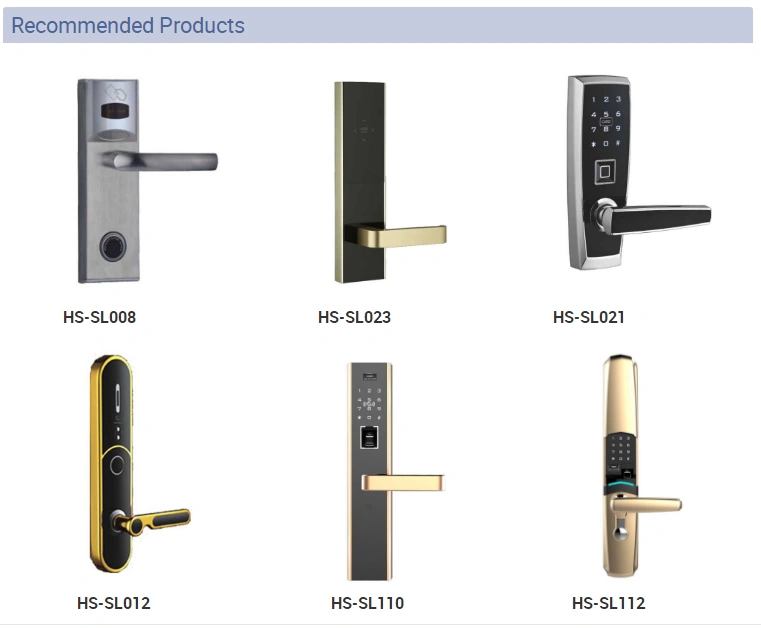 Gold Color Stainless Steel 304 Hotel RFID Smart Door Lock