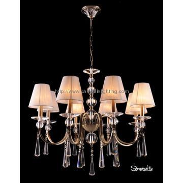 Beautiful chic crystal pendant chandelier drops light(CL 5464/8 AB+WT)