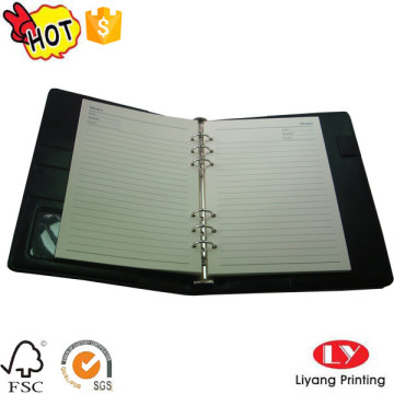 PU file Office Notebook with Logo Stamping