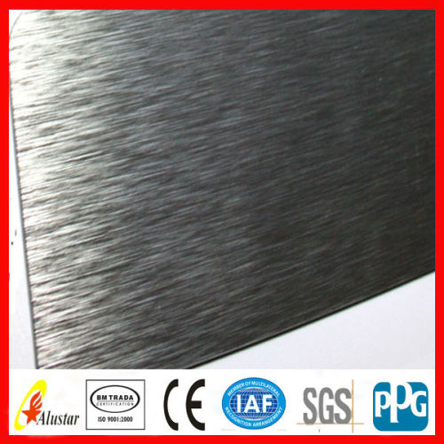 Brushed acm panel building material