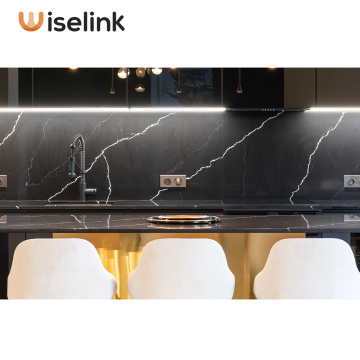 Wiselink Black Solid Surface Kitchen Countertops