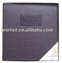 Photo album (leather cover),leather photo album,album
