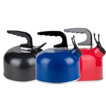 Portable Aluminium Whistling Tea Kettle for Camping - Detachable Handle Stove Top Kettle