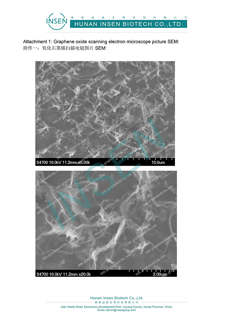 Insen Supply Different Layer Type Graphene Oxide