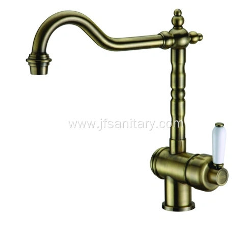 Bronzed Brass Deck Mounted Single Lever Kitchen Faucets