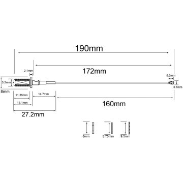 MINI PCI ถึง SMA สาย Pigtail หญิง SMA