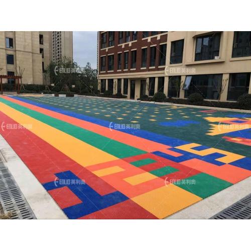 Instalação rápida Canchout Effect Effectleground Playground Kids Flooring Flooring de segurança ecológico