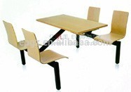 Wood dining table and chairs,table chair used in food court