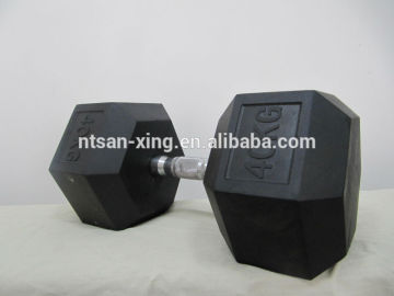 Eco-Friendly Rubber Hex Dumbbell