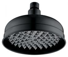 Matt black rail shower head