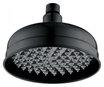 Matt black rail shower head